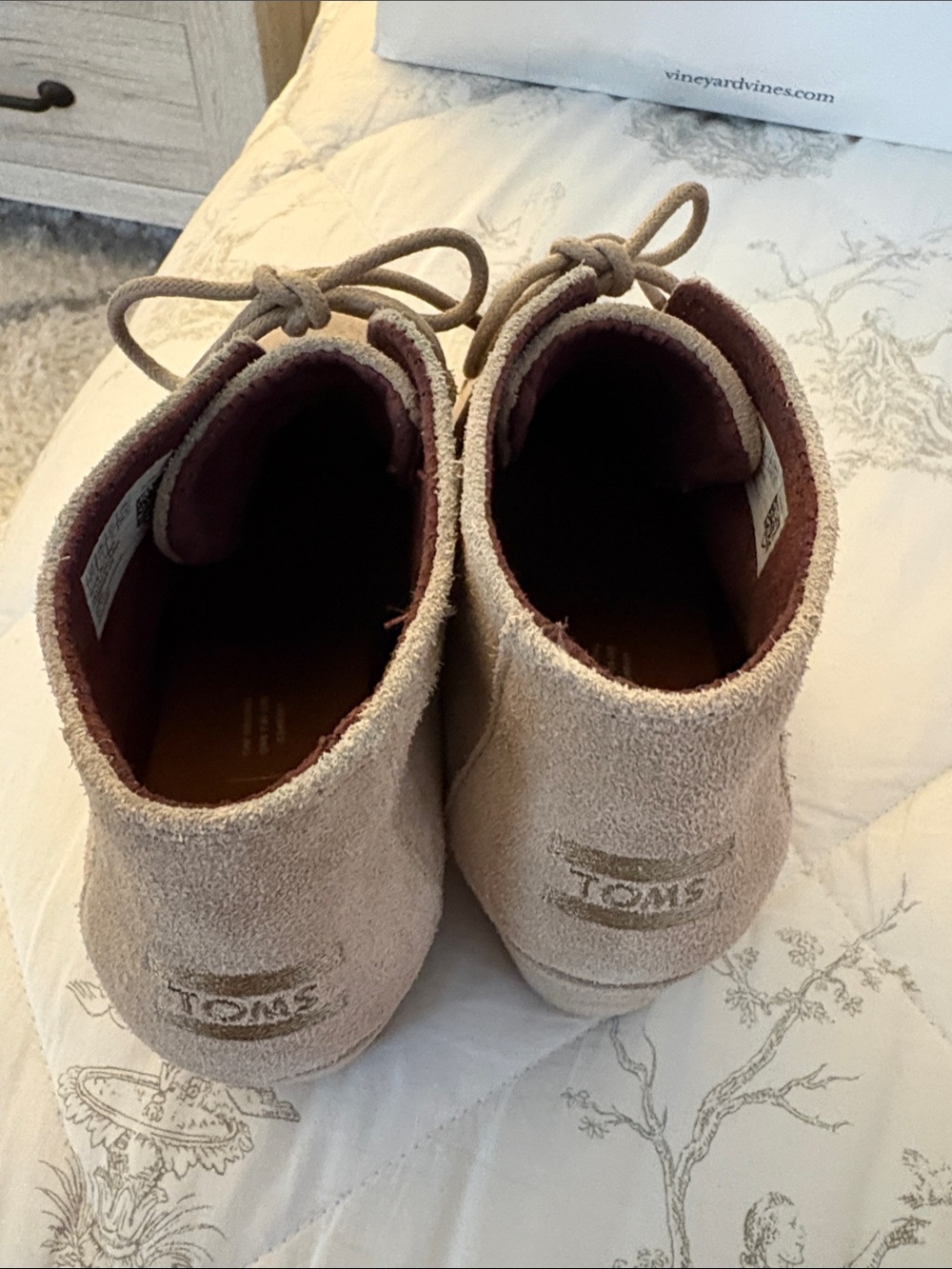 TOMS Women's Suede Chukka Boots in Beige
